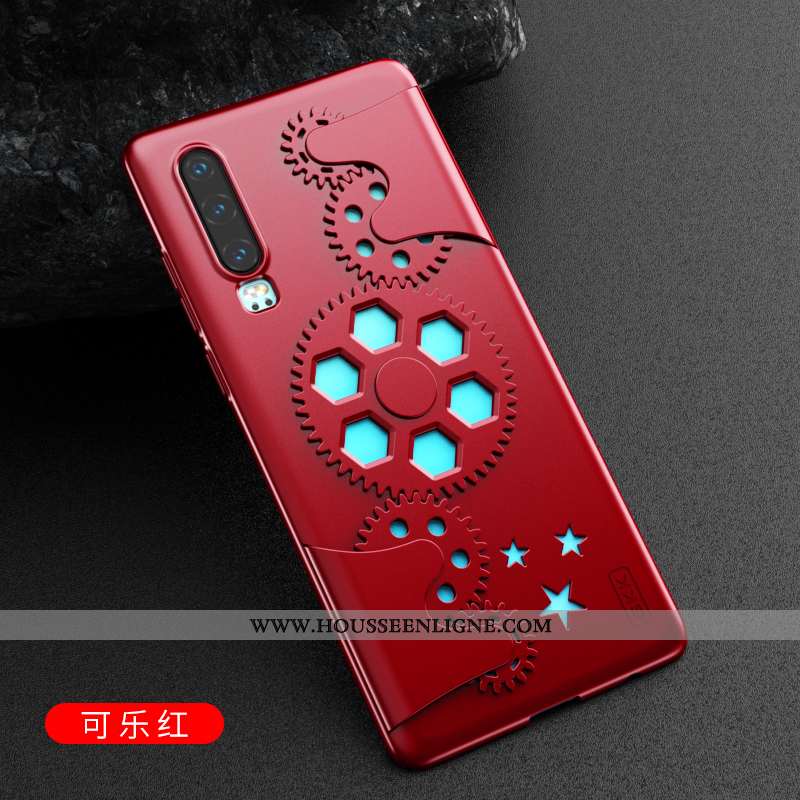 Étui Huawei P30 Personnalité Créatif Protection Machines Noir Ultra Coque