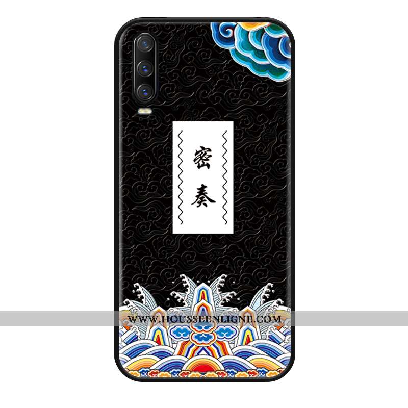 Étui Huawei P30 Personnalité Gaufrage Délavé En Daim Incassable Coque Drôle Jaune