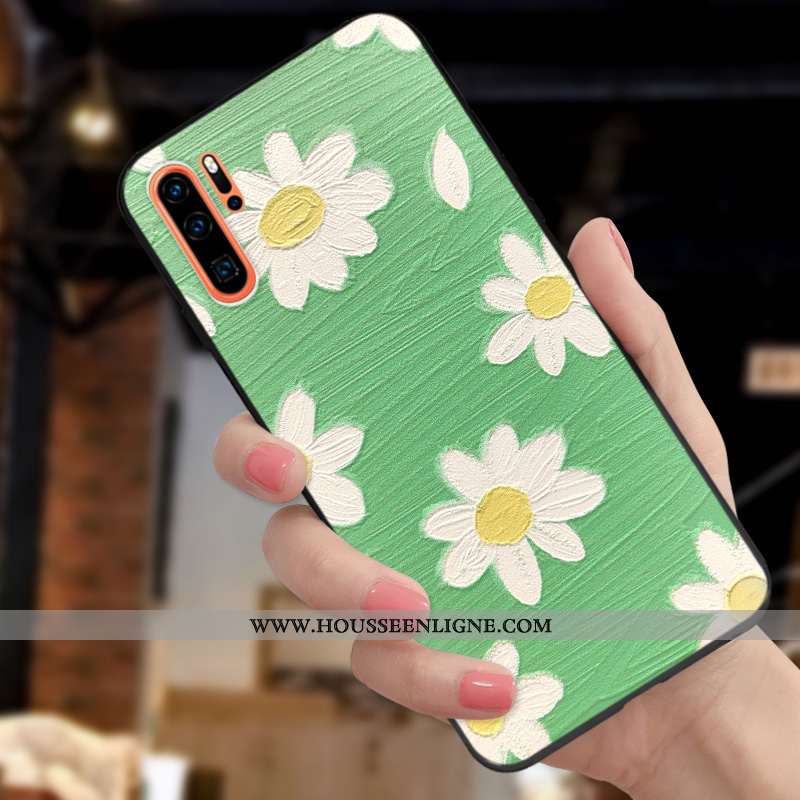 Étui Huawei P30 Pro Charmant Légère Frais Mode Nouveau Personnalité Tout Compris Verte