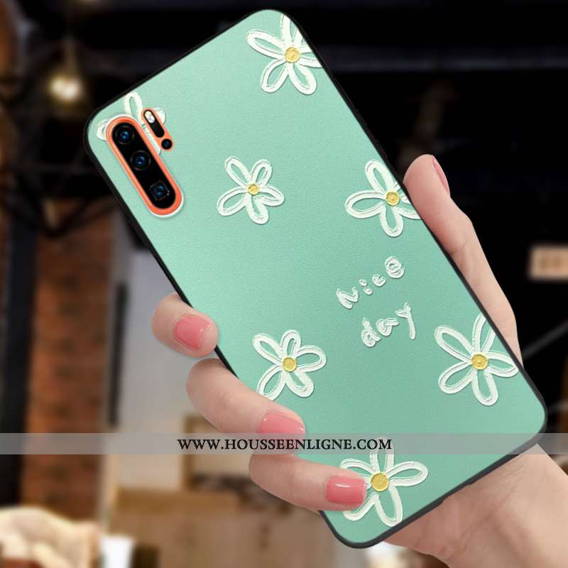 Étui Huawei P30 Pro Charmant Légère Frais Mode Nouveau Personnalité Tout Compris Verte