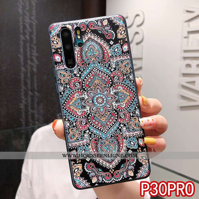 Étui Huawei P30 Pro Personnalité Créatif Légère Anneau Coque Légères Silicone Beige