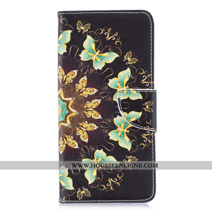 Étui Huawei P30 Pro Protection Dessin Animé Coque Tout Compris Cuir Téléphone Portable Noir