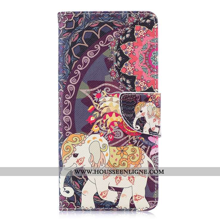 Étui Huawei P30 Pro Protection Dessin Animé Coque Tout Compris Cuir Téléphone Portable Noir