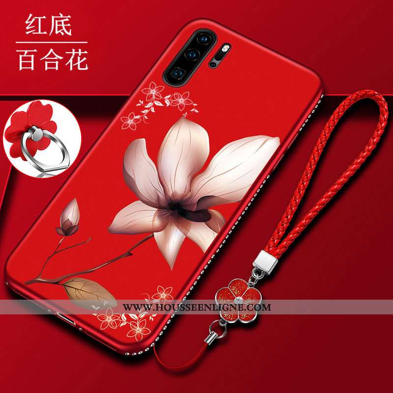 Étui Huawei P30 Pro Protection Délavé En Daim Téléphone Portable Tout Compris Coque Mode Incassable 