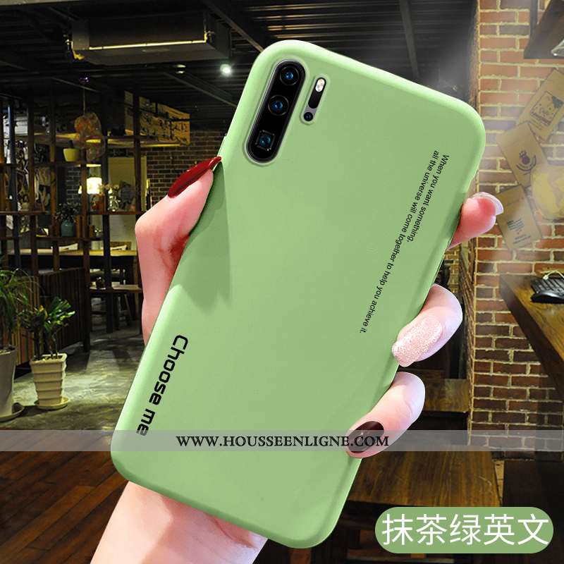 Étui Huawei P30 Pro Silicone Protection Bleu Téléphone Portable Fluide Doux Charmant Tendance