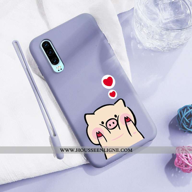 Étui Huawei P30 Tendance Légère Coque Personnalité Mode Petit Téléphone Portable Rouge