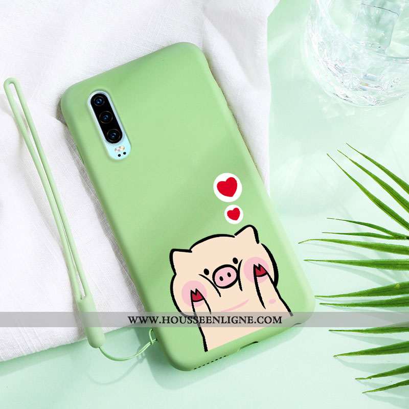 Étui Huawei P30 Tendance Légère Coque Personnalité Mode Petit Téléphone Portable Rouge