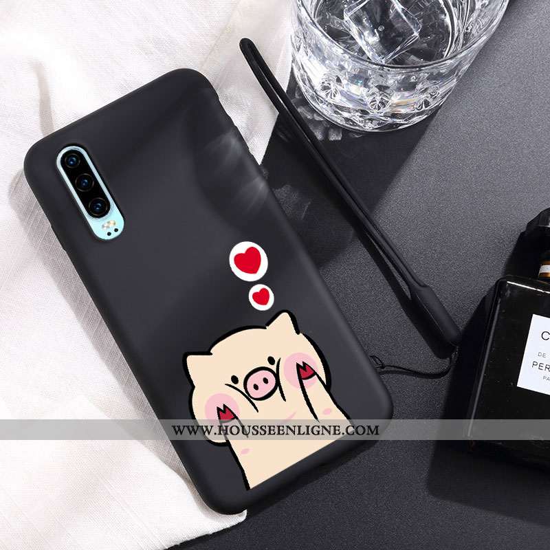 Étui Huawei P30 Tendance Légère Coque Personnalité Mode Petit Téléphone Portable Rouge