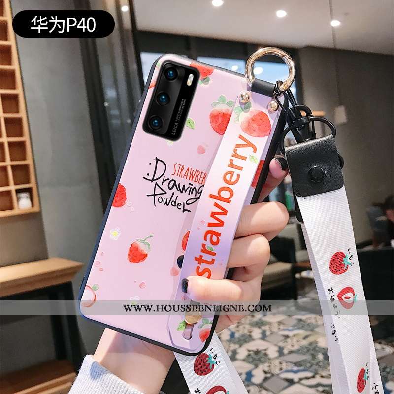 Étui Huawei P40 Créatif Ultra Téléphone Portable Rose Légère Coque