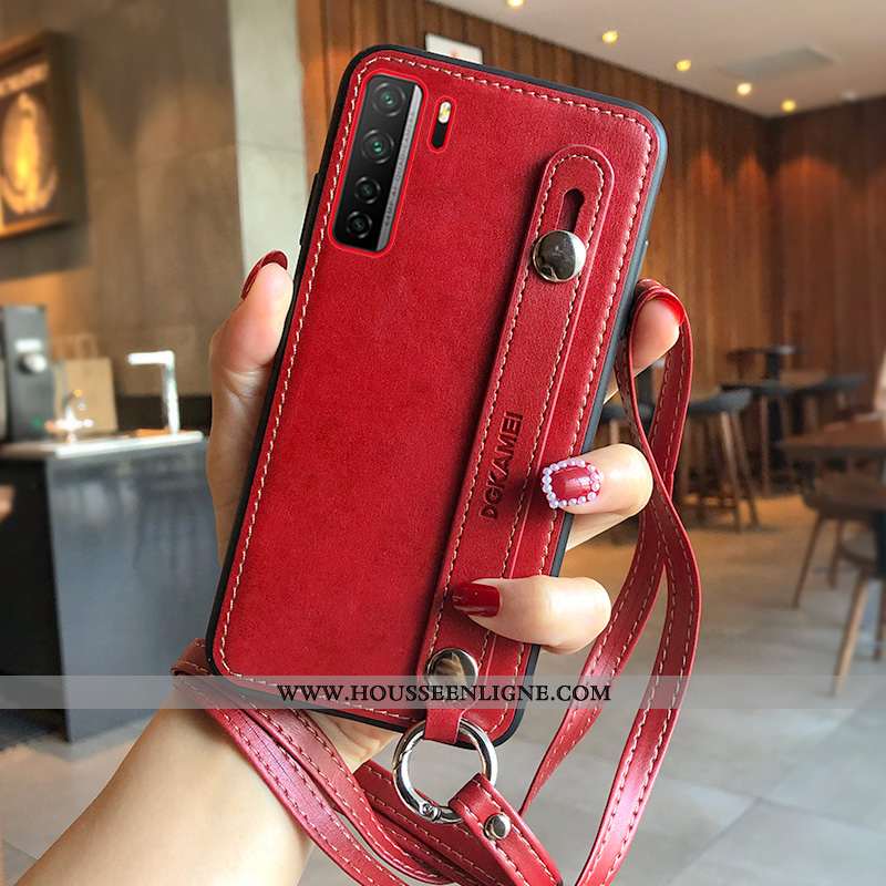 Étui Huawei P40 Lite 5g Créatif Silicone Tout Compris Net Rouge Nouveau Support Incassable Verte