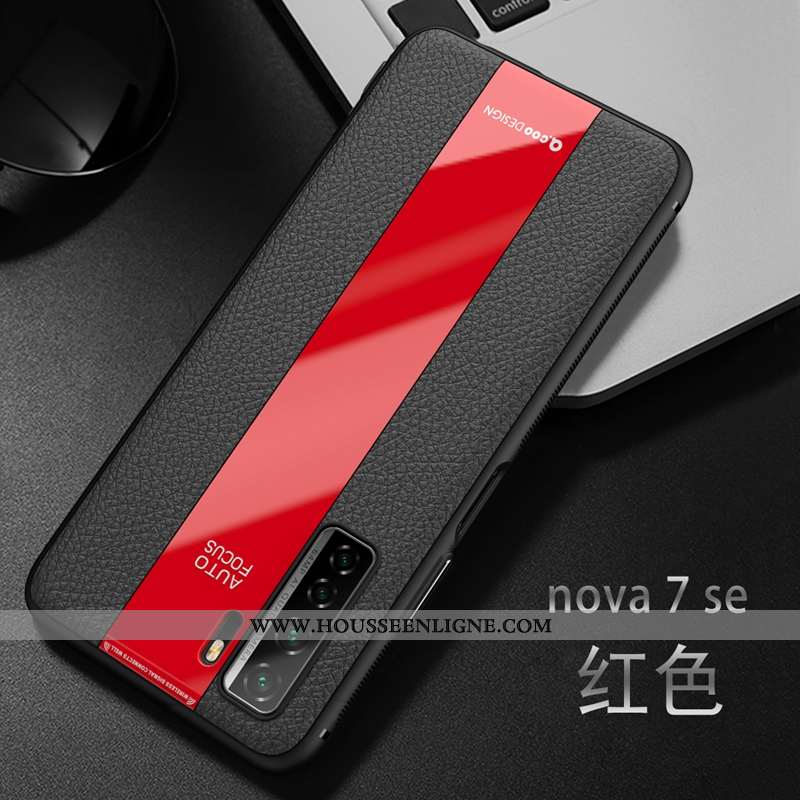 Étui Huawei P40 Lite 5g Fluide Doux Silicone Rouge Coque Incassable Téléphone Portable Tendance