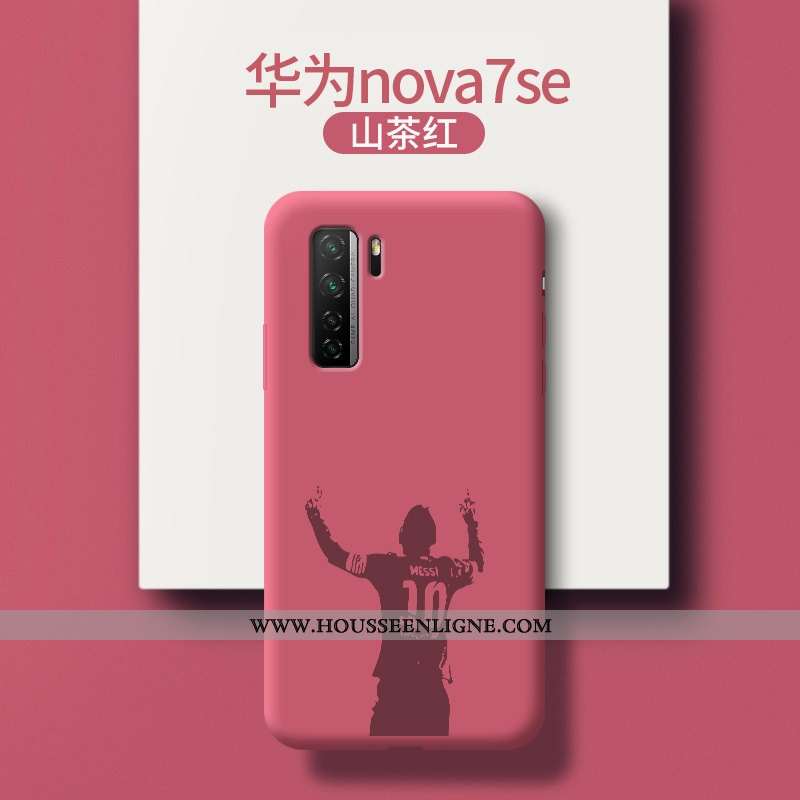 Étui Huawei P40 Lite 5g Légère Fluide Doux Incassable Tendance Dessin Animé Ultra Rouge