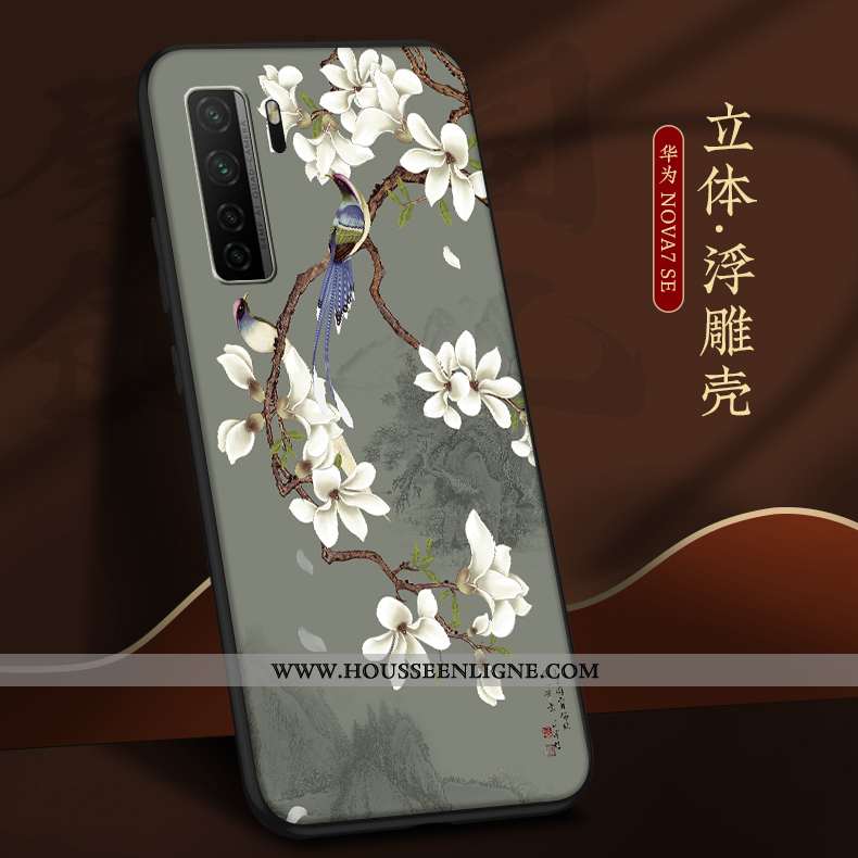 Étui Huawei P40 Lite 5g Légère Fluide Doux Téléphone Portable Tout Compris Nouveau Coque Beige