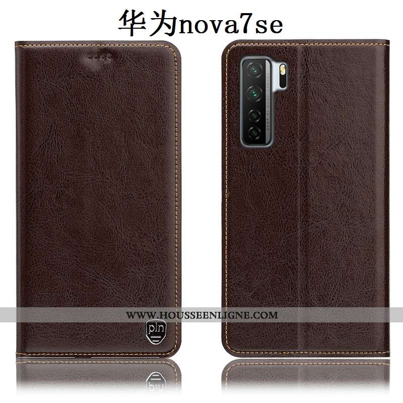 Étui Huawei P40 Lite 5g Modèle Fleurie Protection Incassable Rouge Tout Compris Cuir Véritable Rose