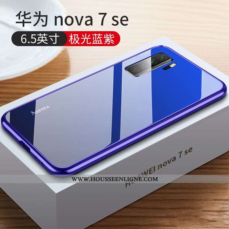 Étui Huawei P40 Lite 5g Tendance Légère Fashion Incassable Verre Luxe Rouge