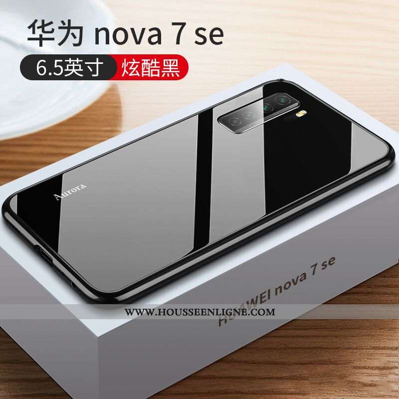 Étui Huawei P40 Lite 5g Tendance Légère Fashion Incassable Verre Luxe Rouge