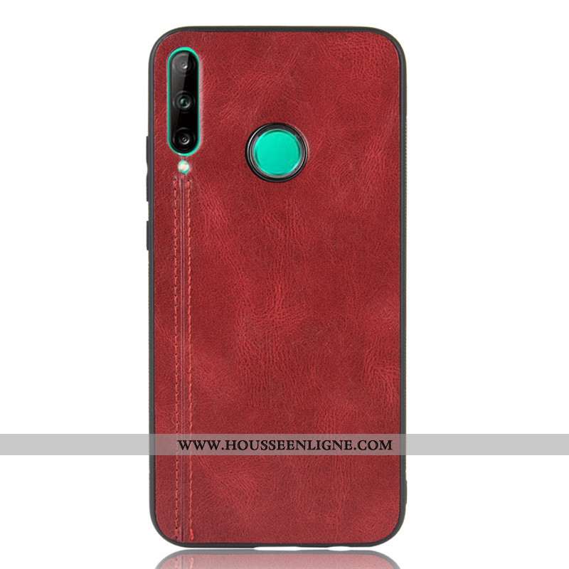 Étui Huawei P40 Lite E Modèle Fleurie Protection Bovins Téléphone Portable Vin Rouge Petit Coque Bor