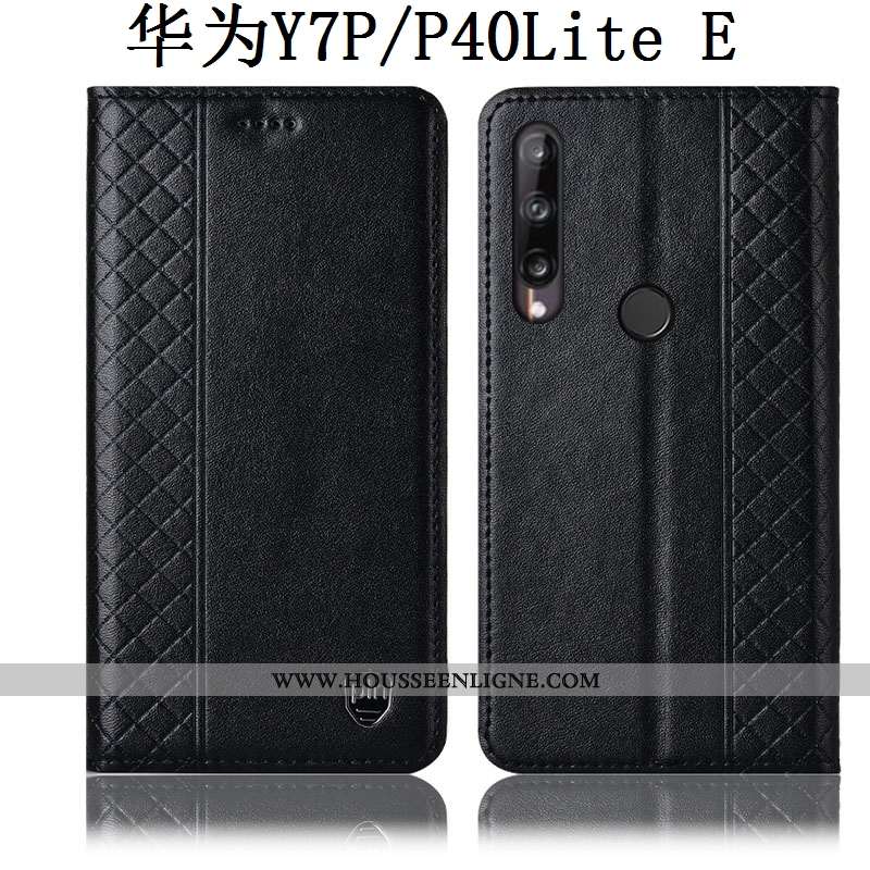 Étui Huawei P40 Lite E Protection Cuir Véritable Housse Incassable Tout Compris Jaune Coque