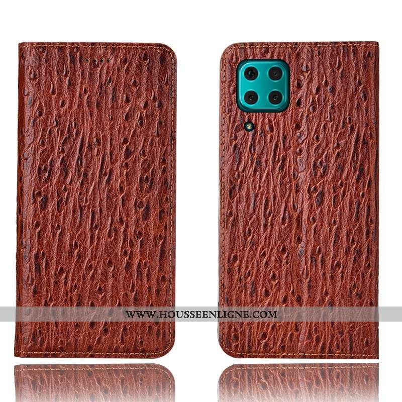 Étui Huawei P40 Lite Modèle Fleurie Protection Bleu Marin Téléphone Portable Housse Coque Bleu Foncé