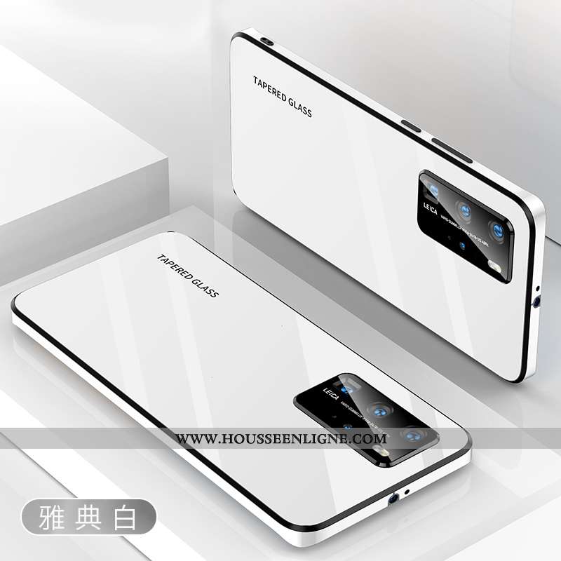Étui Huawei P40 Légère Silicone Rouge Simple Net Rouge Téléphone Portable