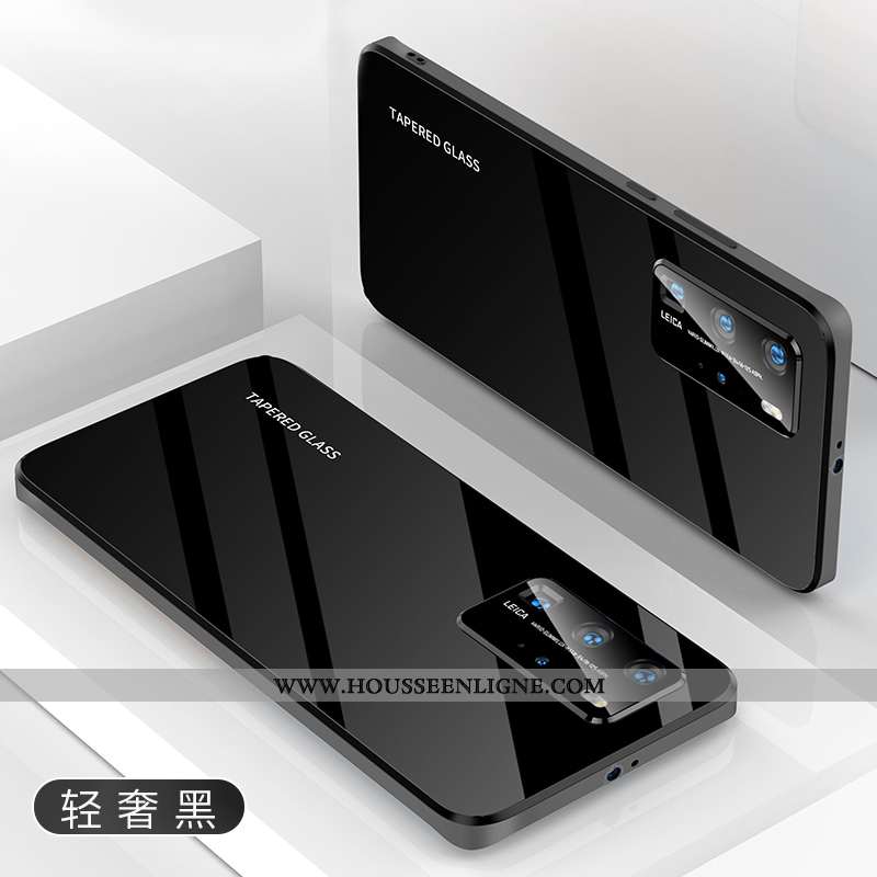 Étui Huawei P40 Légère Silicone Rouge Simple Net Rouge Téléphone Portable