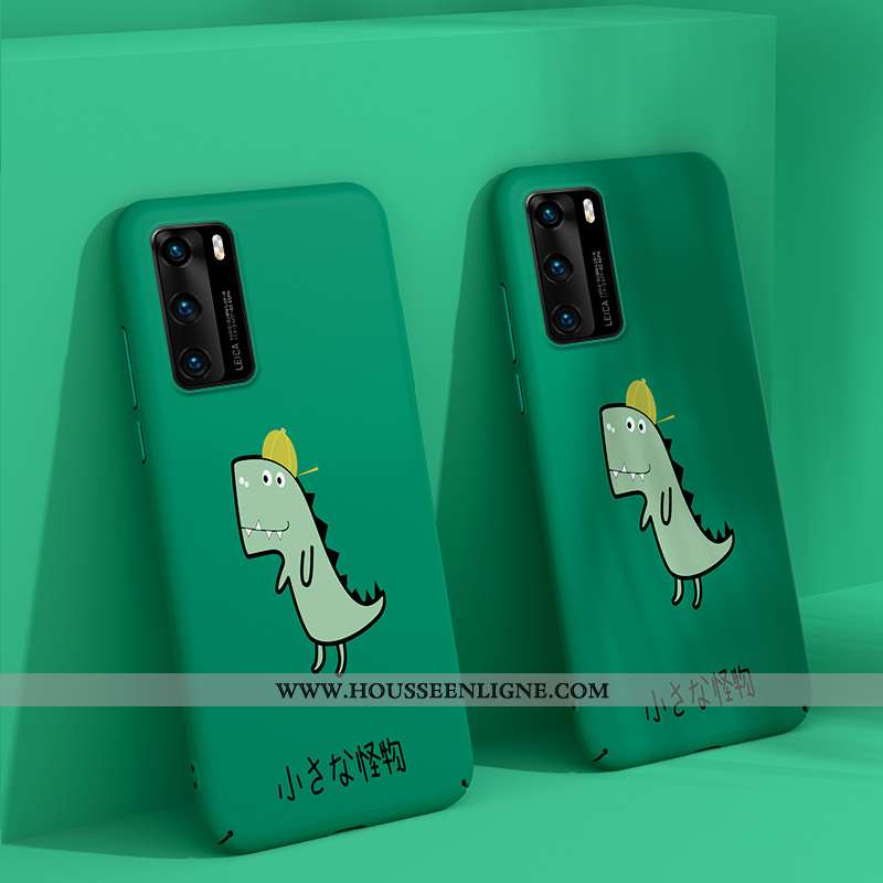 Étui Huawei P40 Personnalité Dessin Animé Légère Téléphone Portable Jaune Net Rouge Ultra