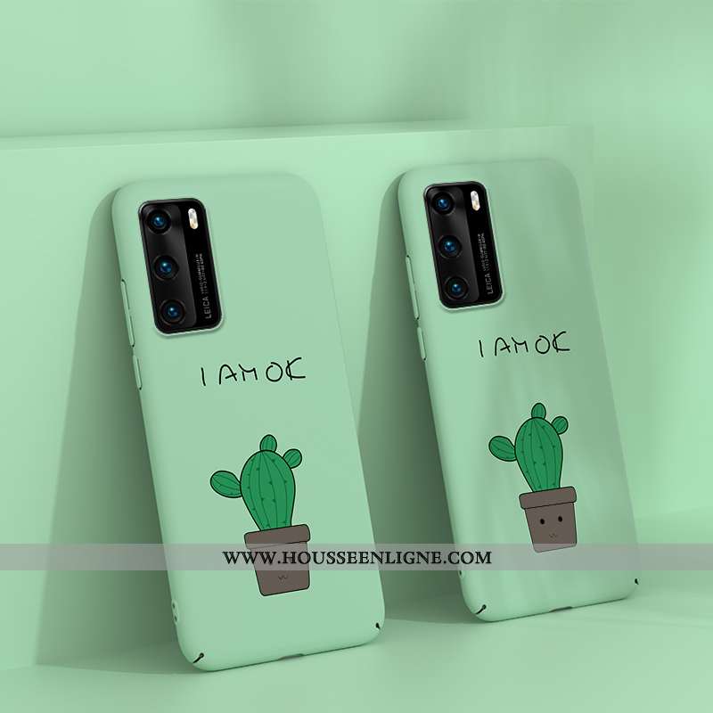 Étui Huawei P40 Personnalité Dessin Animé Légère Téléphone Portable Jaune Net Rouge Ultra