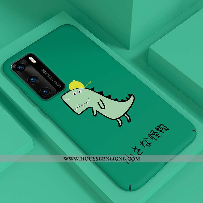 Étui Huawei P40 Personnalité Dessin Animé Légère Téléphone Portable Jaune Net Rouge Ultra