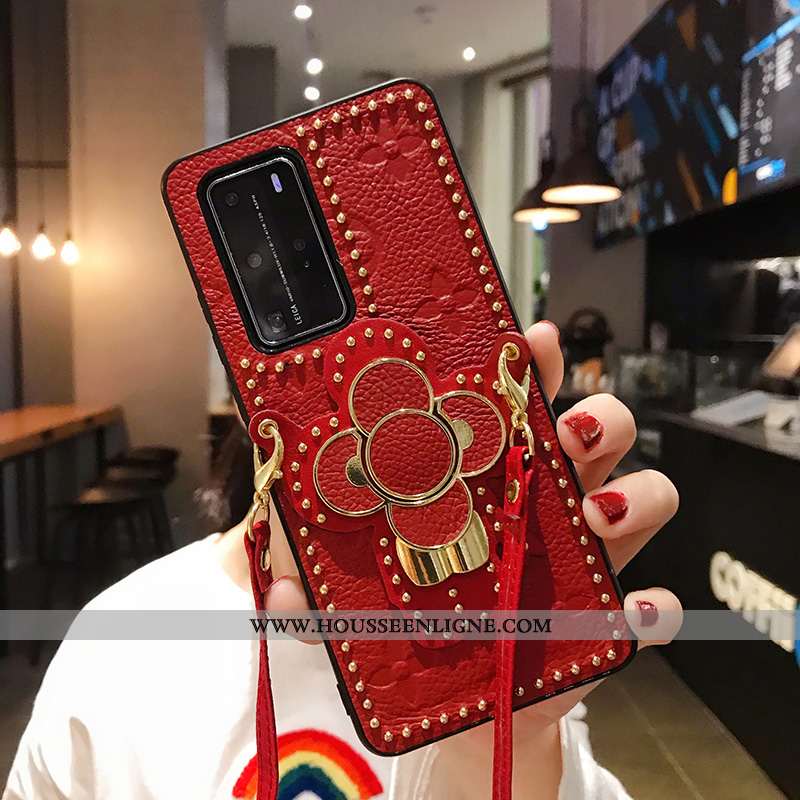 Étui Huawei P40 Pro Ornements Suspendus Personnalité Tendance Support Coque Tout Compris Blanche