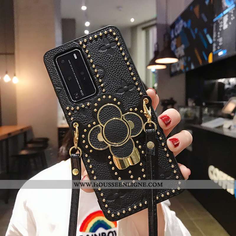 Étui Huawei P40 Pro Ornements Suspendus Personnalité Tendance Support Coque Tout Compris Blanche