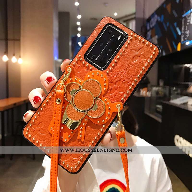 Étui Huawei P40 Pro Ornements Suspendus Personnalité Tendance Support Coque Tout Compris Blanche
