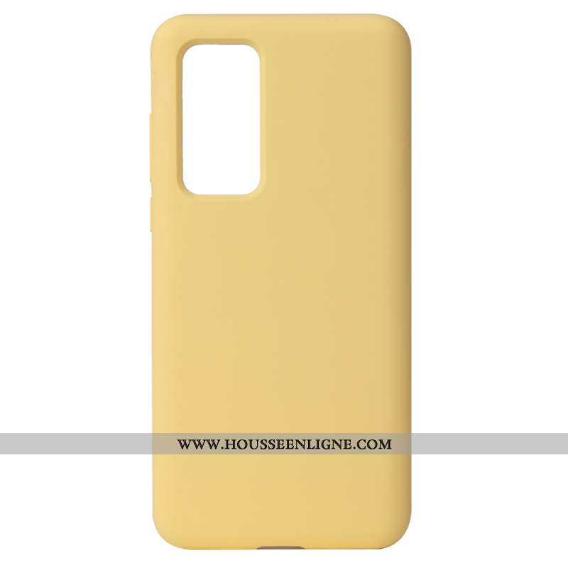 Étui Huawei P40 Pro Silicone Téléphone Portable Couleur Unie Pure Tout Compris Vert Incassable Verte