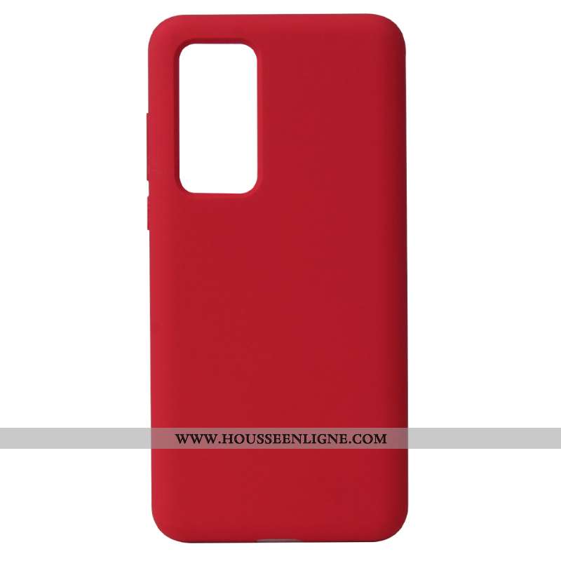 Étui Huawei P40 Pro Silicone Téléphone Portable Couleur Unie Pure Tout Compris Vert Incassable Verte