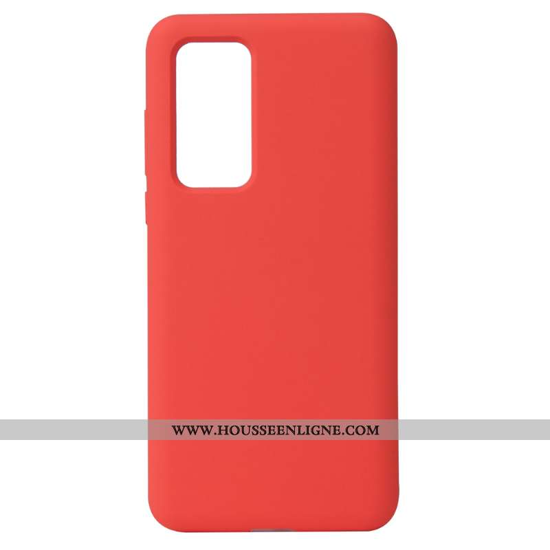 Étui Huawei P40 Pro Silicone Téléphone Portable Couleur Unie Pure Tout Compris Vert Incassable Verte