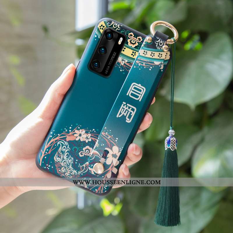 Étui Huawei P40 Protection Fluide Doux Coque Violet Téléphone Portable Incassable