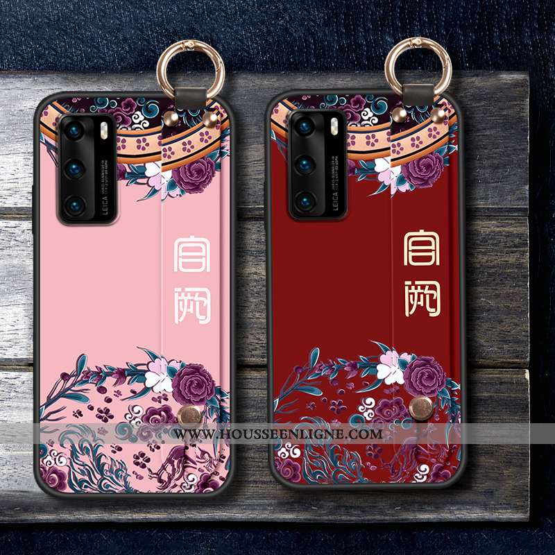 Étui Huawei P40 Protection Fluide Doux Coque Violet Téléphone Portable Incassable