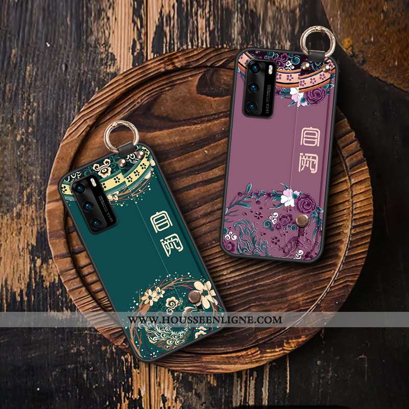 Étui Huawei P40 Protection Fluide Doux Coque Violet Téléphone Portable Incassable