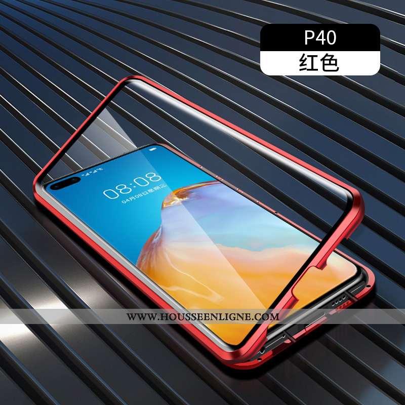 Étui Huawei P40 Verre Protection Tout Compris Coque Vert Téléphone Portable Verte