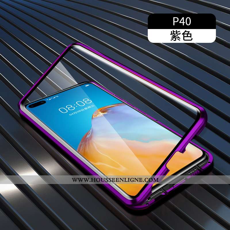 Étui Huawei P40 Verre Protection Tout Compris Coque Vert Téléphone Portable Verte
