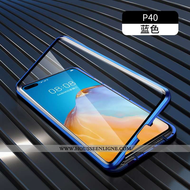 Étui Huawei P40 Verre Protection Tout Compris Coque Vert Téléphone Portable Verte