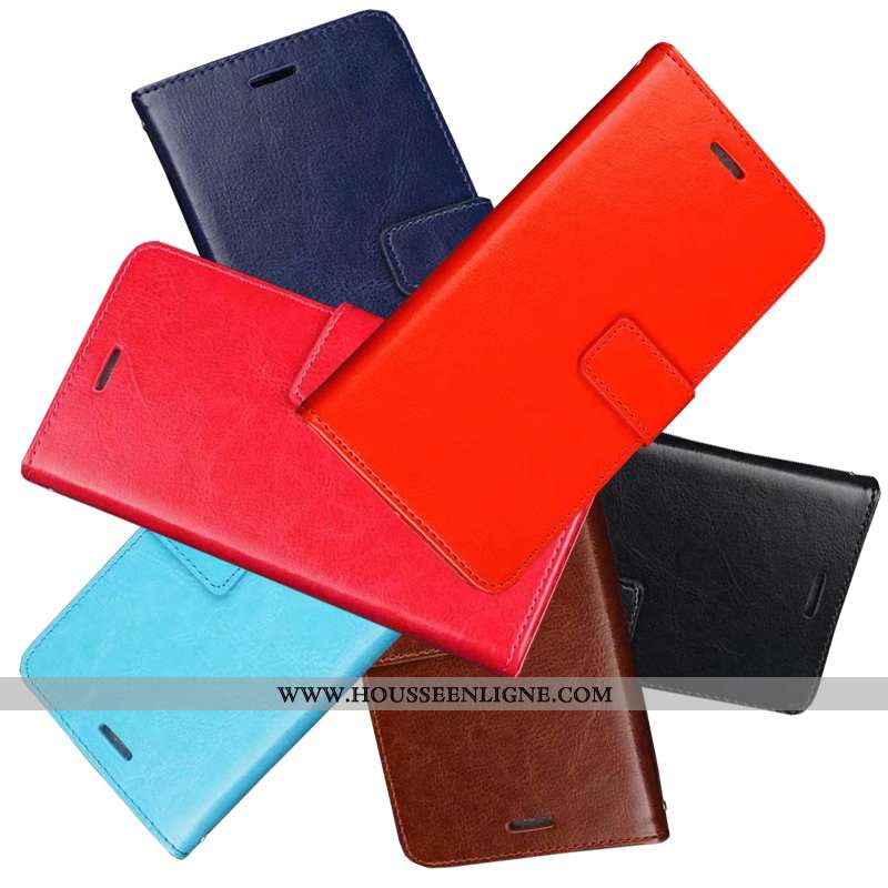 Étui Huawei Y5 2020 Cuir Véritable Cuir Business 2020 Clamshell Coque Rouge