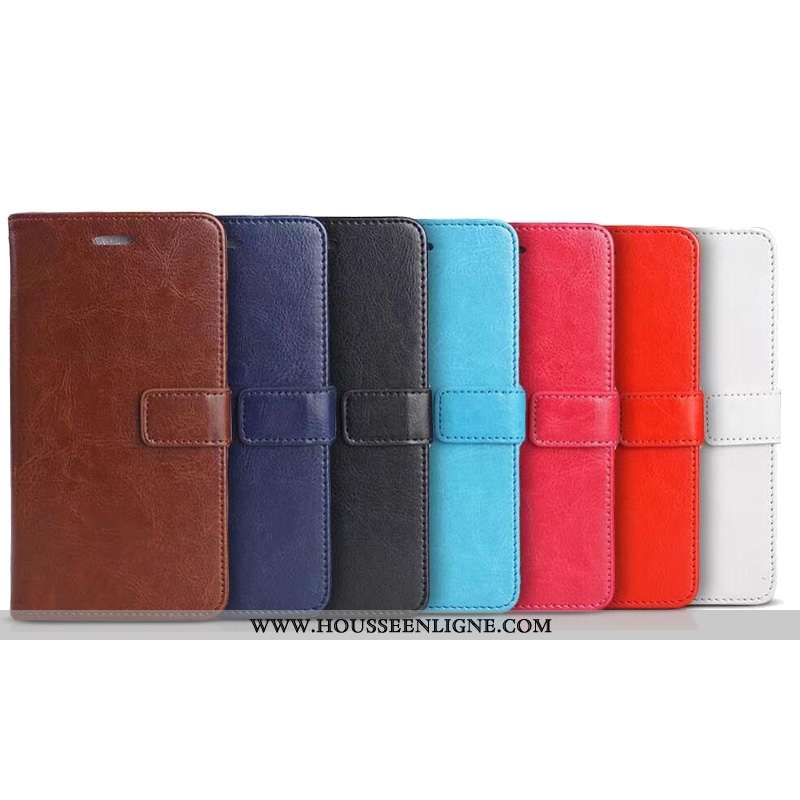 Étui Huawei Y5 2020 Cuir Véritable Cuir Business 2020 Clamshell Coque Rouge