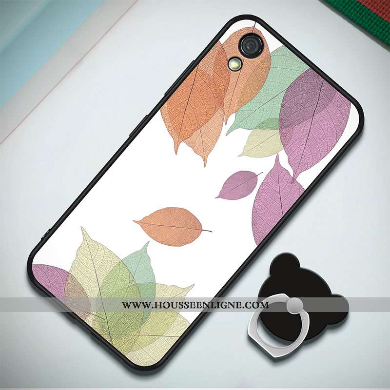 Étui Huawei Y5 2020 Fluide Doux 2020 Coque Incassable Peinture Téléphone Portable Anneau Bleu Foncé