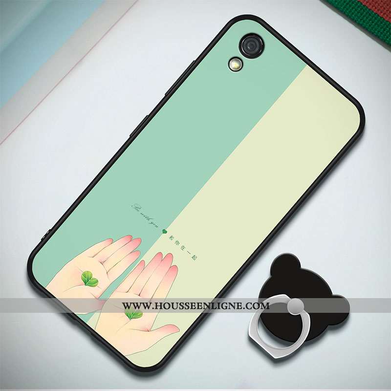 Étui Huawei Y5 2020 Fluide Doux 2020 Coque Incassable Peinture Téléphone Portable Anneau Bleu Foncé