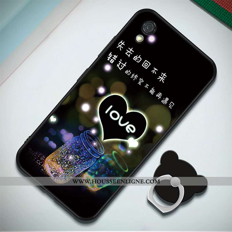 Étui Huawei Y5 2020 Fluide Doux 2020 Coque Incassable Peinture Téléphone Portable Anneau Bleu Foncé