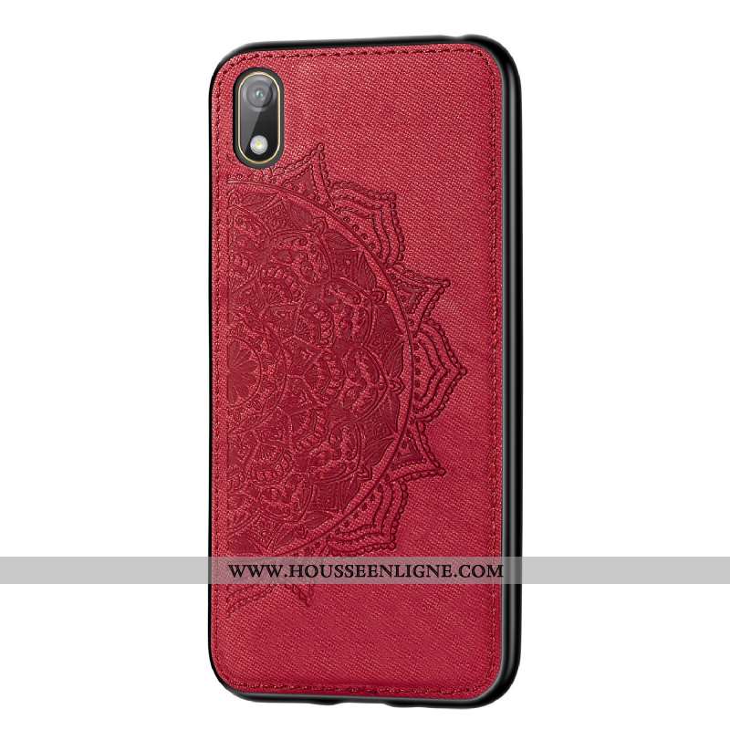 Étui Huawei Y5 2020 Fluide Doux Modèle Fleurie 2020 Rose Tissu Incassable À Bord