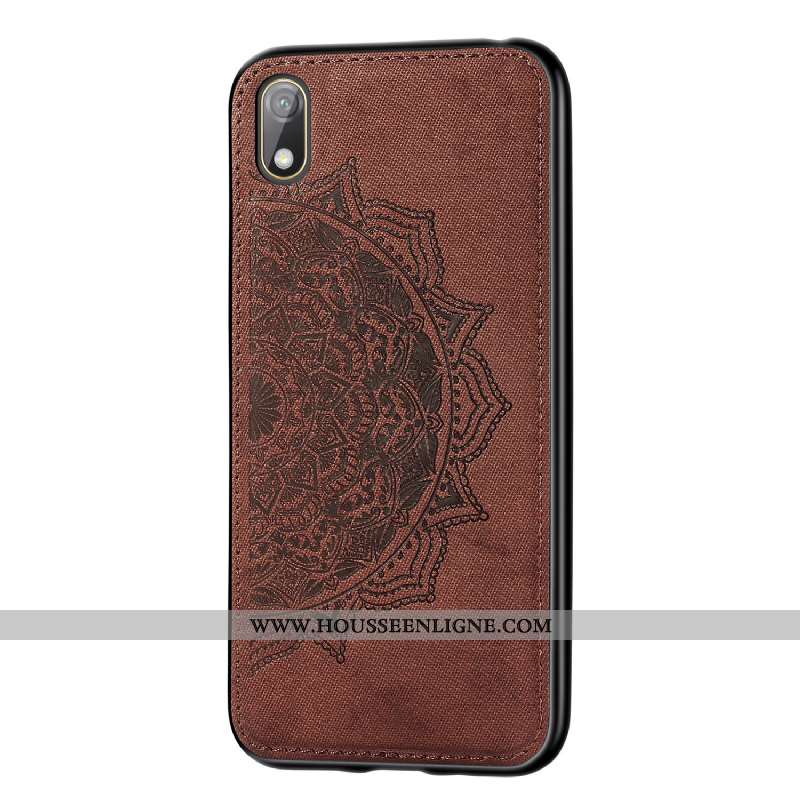 Étui Huawei Y5 2020 Fluide Doux Modèle Fleurie 2020 Rose Tissu Incassable À Bord