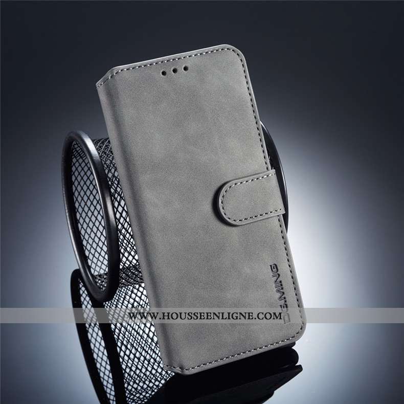 Étui Huawei Y5 2020 Protection Cuir Incassable Gris 2020 Coque