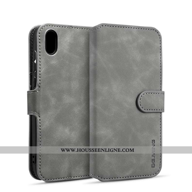 Étui Huawei Y5 2020 Protection Cuir Incassable Gris 2020 Coque