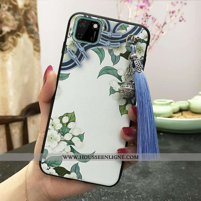 Étui Huawei Y5p Créatif Vintage Vent Palais À Franges Rose Silicone